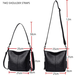 Soft Leather Crossbody Bag for Women 2022, Casual Shoulder Tote Bag