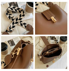 Shoulder Bag Women Handbag Bucket Bags Leather Women Crossbody Bag