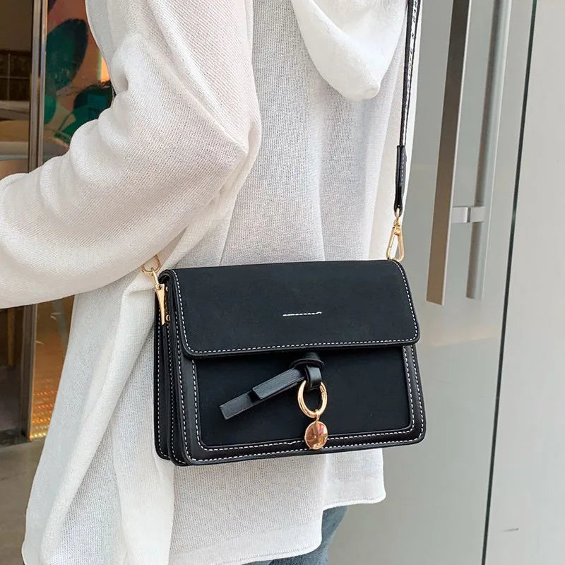 Small Flap Bag PU Leather Crossbody Shoulder Bag