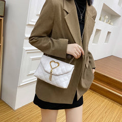 Embroidered Tassel Messenger Bag for Women
