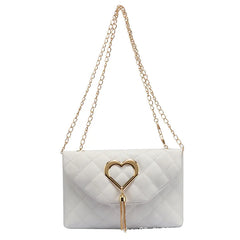 Embroidered Tassel Messenger Bag for Women