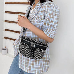 Leather Waist Bag Shoulder Messenger Travel Chest Pack Women Fanny Pack