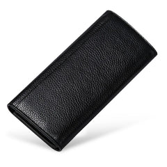 Lychee Pattern Leather Wallet for Women Long Leaf Wallet
