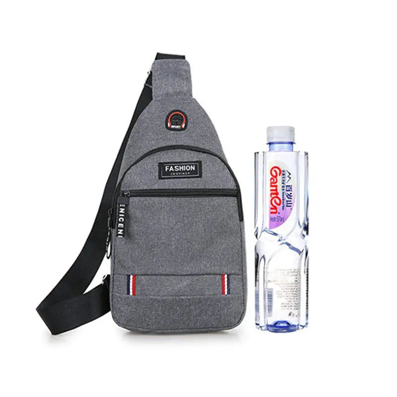 Men Women Nylon Waist Packs Sling Bag Crossbody Outdoor Sport