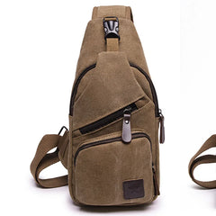 Canvas Crossbody Bag Vintage Small Shoulder Messenger Famous Travel Chest Bag
