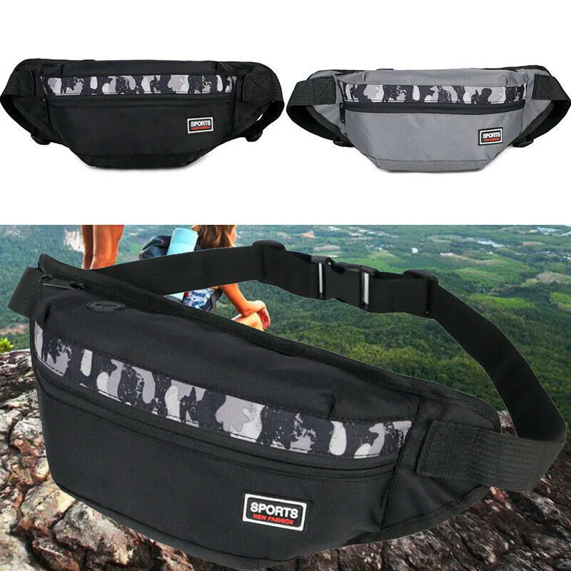 Waist Bag Fanny Pack Waist Hip Belt Bag Pouch Travel Sport Bum Bag