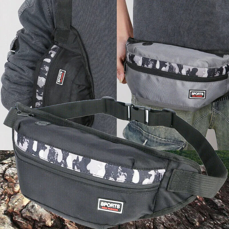 Waist Bag Fanny Pack Waist Hip Belt Bag Pouch Travel Sport Bum Bag