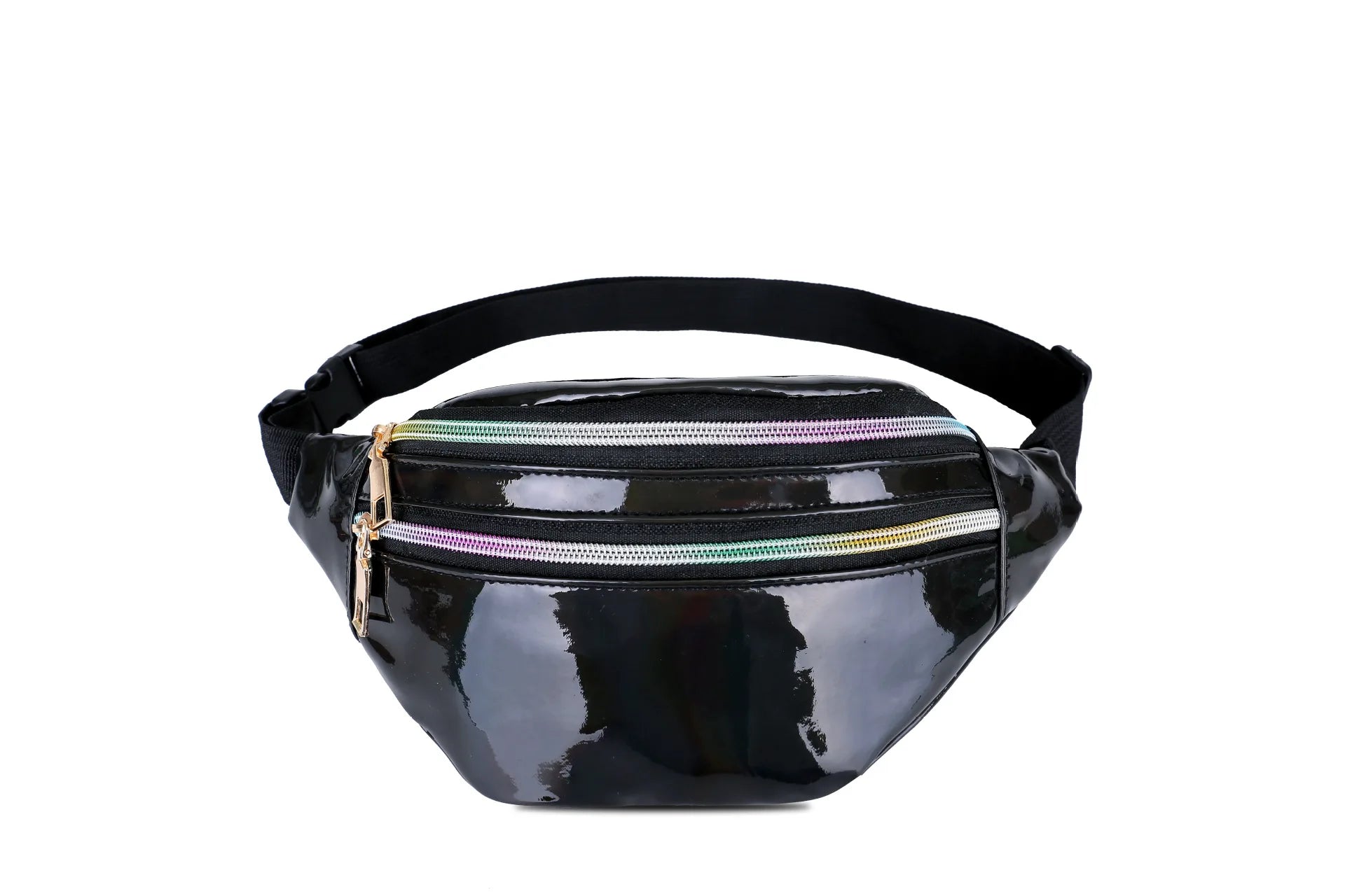 Men Women Laser Waist Pack Bright Chest Bag Multi-function Shoulder Crossbody Ba