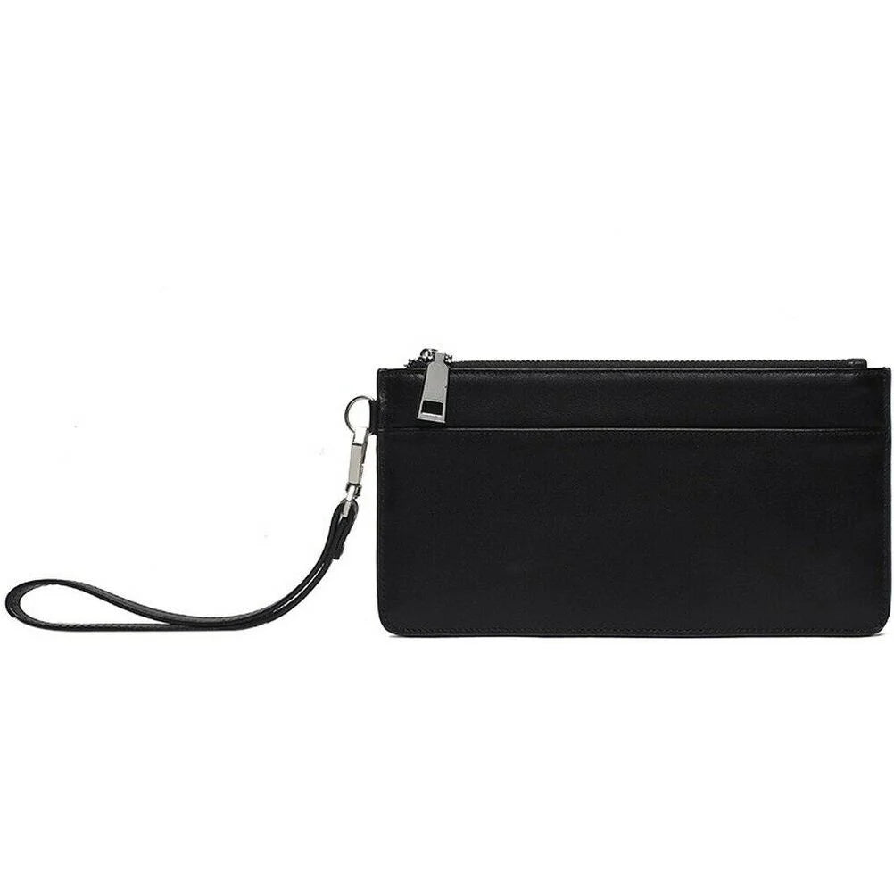 Men's Leather Wallets Business Handbags Large-capacity Clutch Bag