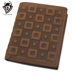 Men's Leather Lattice Wallet Real & Classical