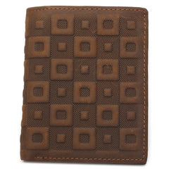 Men's Leather Lattice Wallet Real & Classical