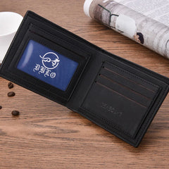 Men's Smooth Leather Wallet Multi-function Short Wallet