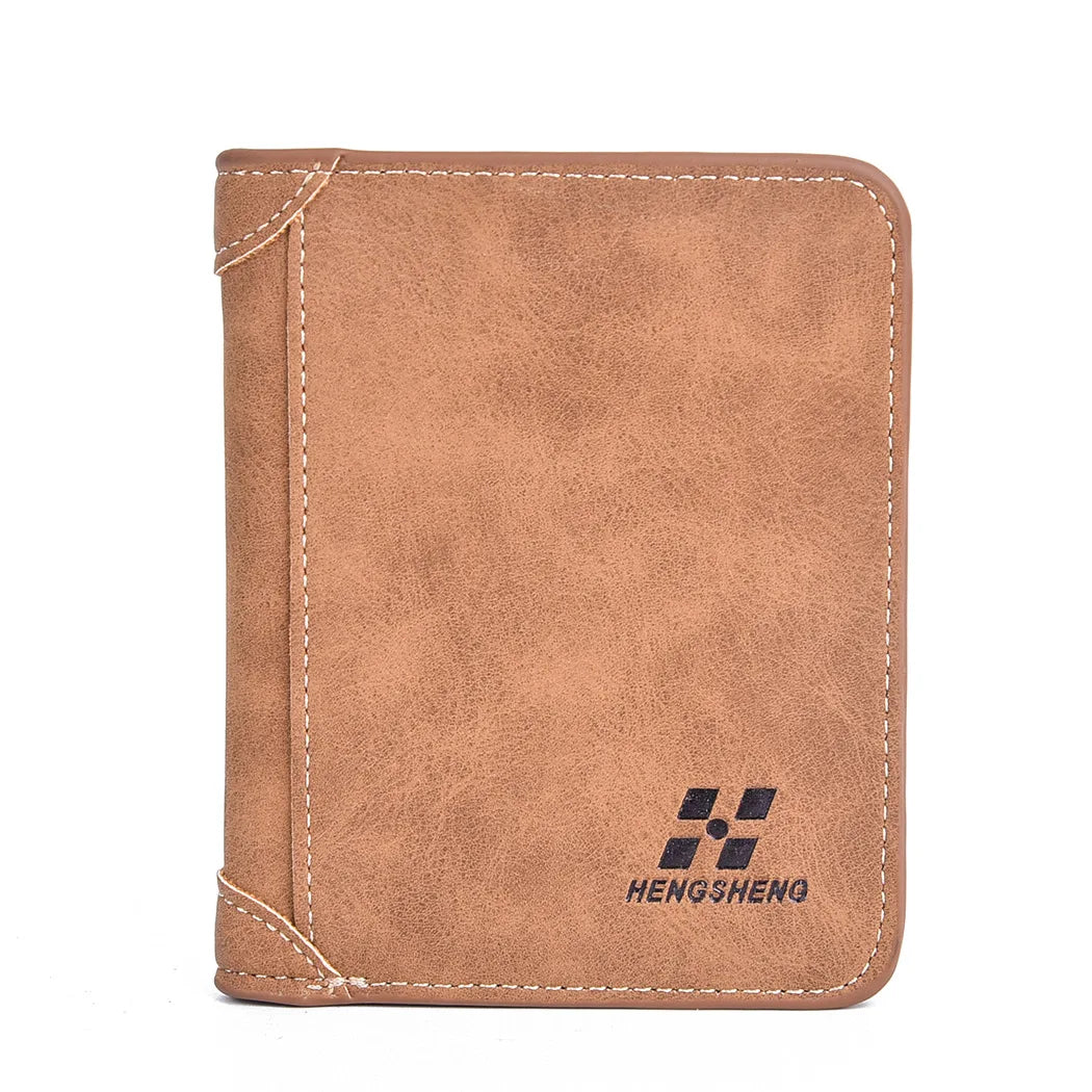 Men's Short Leather Wallet Retro Multi-Card Wallet