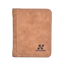 Men's Short Leather Wallet Retro Multi-Card Wallet