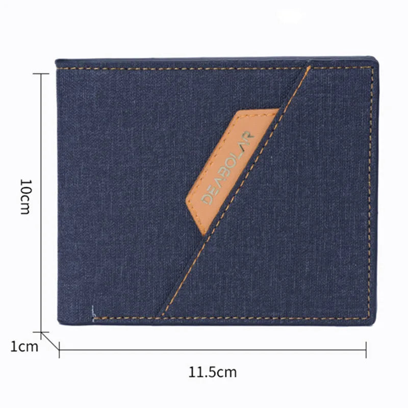 Men's Wallet Short Horizontal Zipper Business Multifunction Wallet
