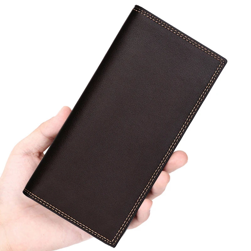 Men's Long Wallet Retro Youth Soft Wallet Student Ticket Folder