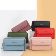 Mini Crossbody Shoulder Bag for Women with High Cell Phone Pocket