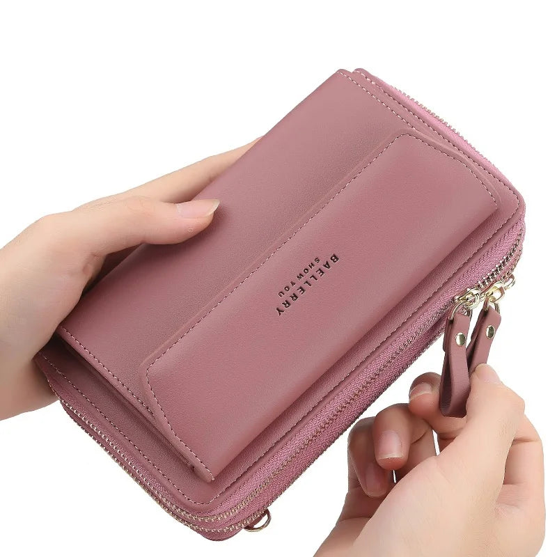 Mini Crossbody Shoulder Bag Women High Cell Phone Pocket Ladies Purse Clutch