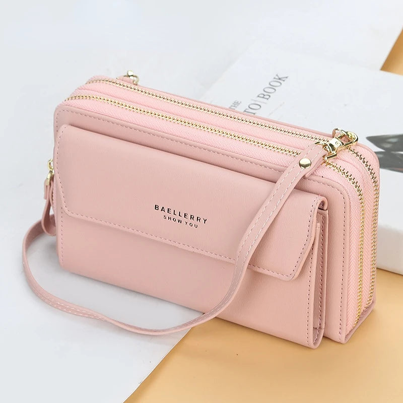 Mini Crossbody Shoulder Bag Women High Cell Phone Pocket Ladies Purse Clutch