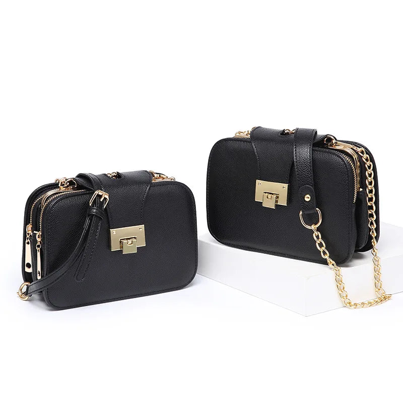 Mini Crossbody Bag Chain Strap Flap Handbag