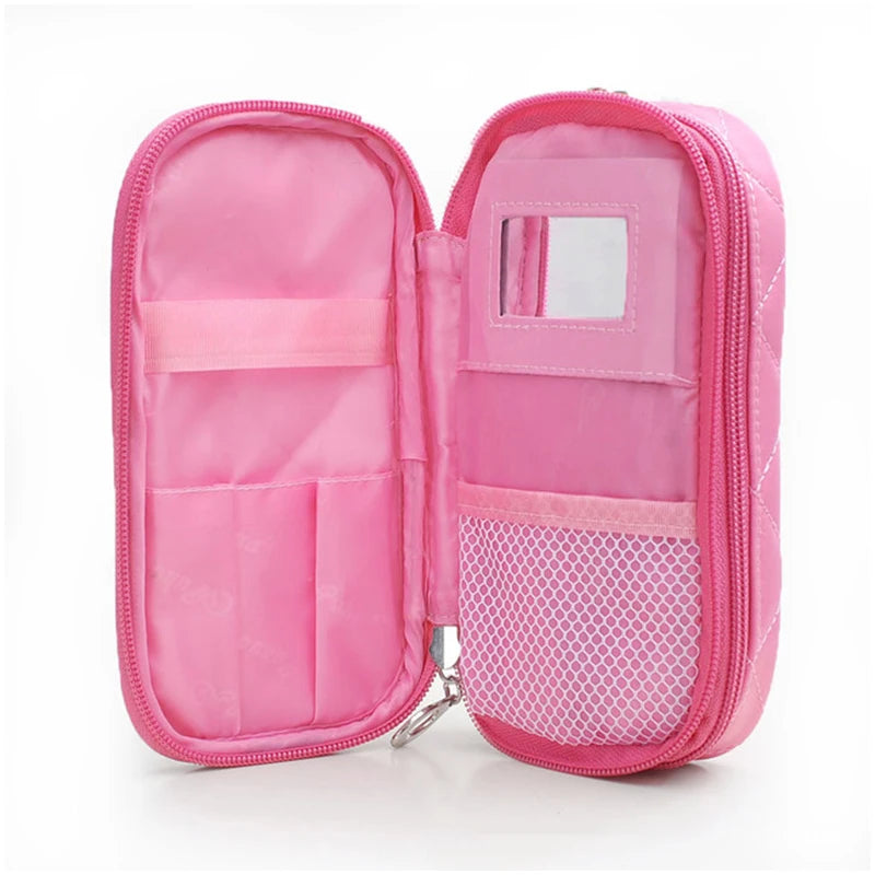 Mini Ladies Cosmetic Bag Waterproof Storage Makeup Bag Multi-purpose Pen