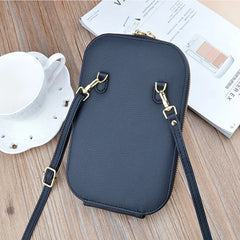 Mini Small Satchel Rhombus Diagonal Compact Zipper Wallet Female