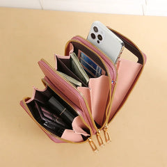 Functional Women Bag Touch Screen Wallet Casual Messenger Bag