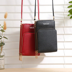 Functional Women Bag Touch Screen Wallet Casual Messenger Bag