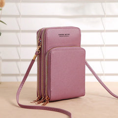 Functional Women Bag Touch Screen Wallet Casual Messenger Bag