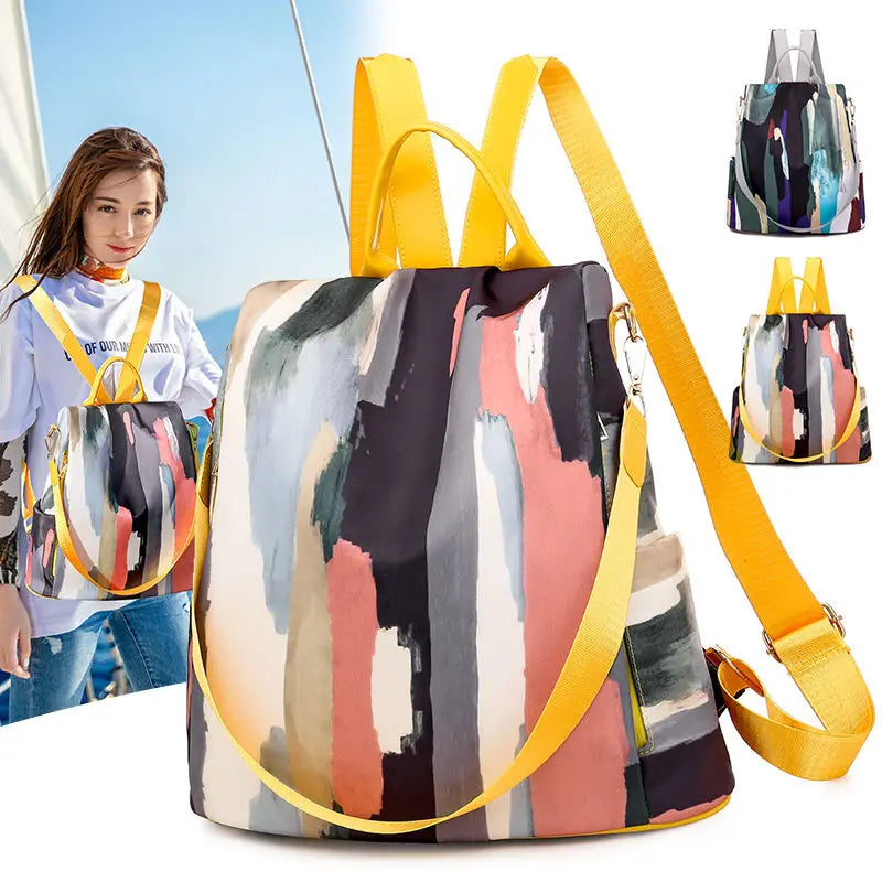 Waterproof Anti Theft Backpack for Girls School E201