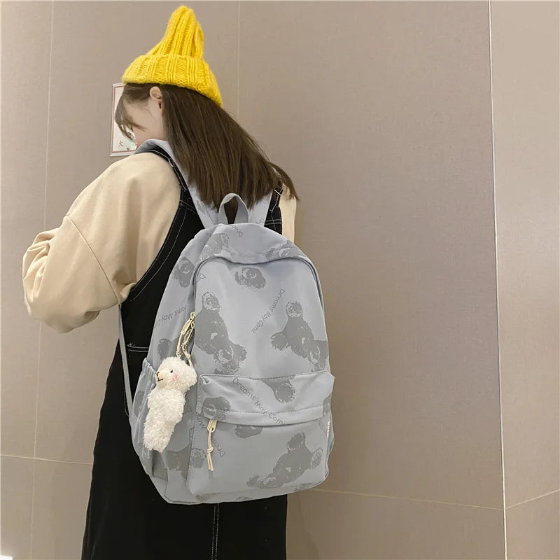 Cute Cartoon Girl Schoolbag Large Capacity Backpack
