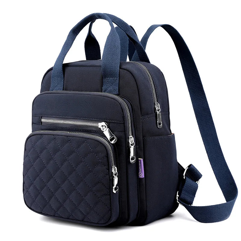 Nylon Backpack Female Diamond Embroidery Thread All-Match College