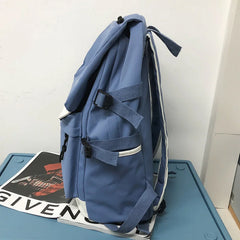 Nylon Unisex Backpack Harajuku Large Capacity Students School Bags