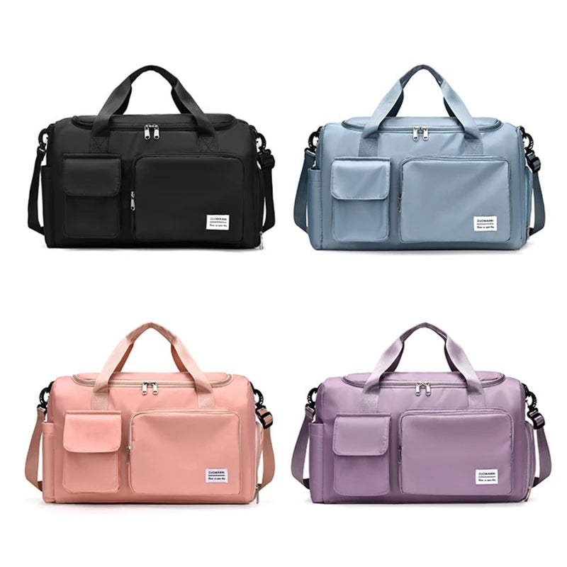 Nylon Large Capacity Travel Handbag Gym Bag Sports Shoulder Bag Weekend Handbag