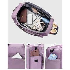 Nylon Large Capacity Travel Handbag Gym Bag Sports Shoulder Bag Weekend Handbag