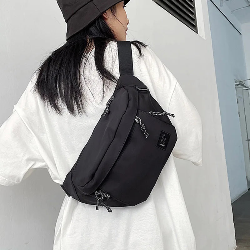 Nylon Waist Bags Street Hip Hop Belt Bag Phone Pack High Capacity