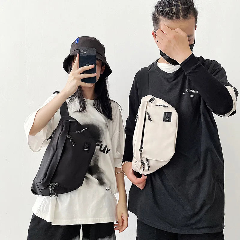 Nylon Waist Bags Street Hip Hop Belt Bag Phone Pack High Capacity