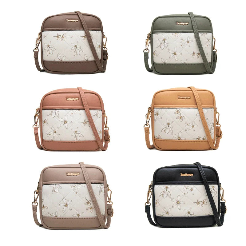 Print Crossbody Mini Bag One Shoulder Small Square Wallet
