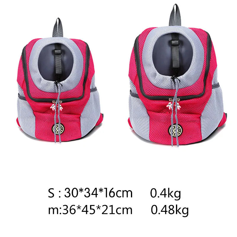 Double Shoulder Travel Backpack Outdoor Pet Dog Carrier Bag