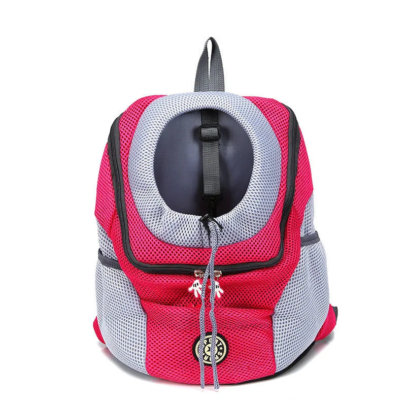 Double Shoulder Travel Backpack Outdoor Pet Dog Carrier Bag