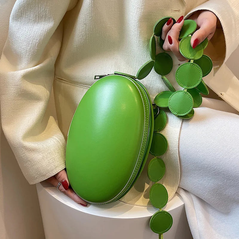 Egg Shape Shoulder Bag Women's Crossbody Messenger Bags