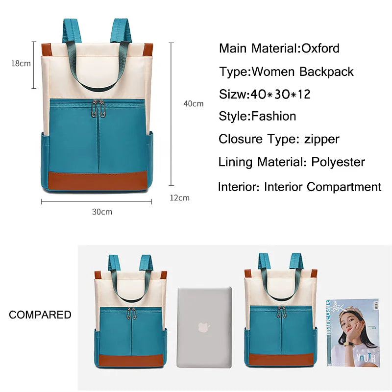 Oxford Backpack for Teenage Girls