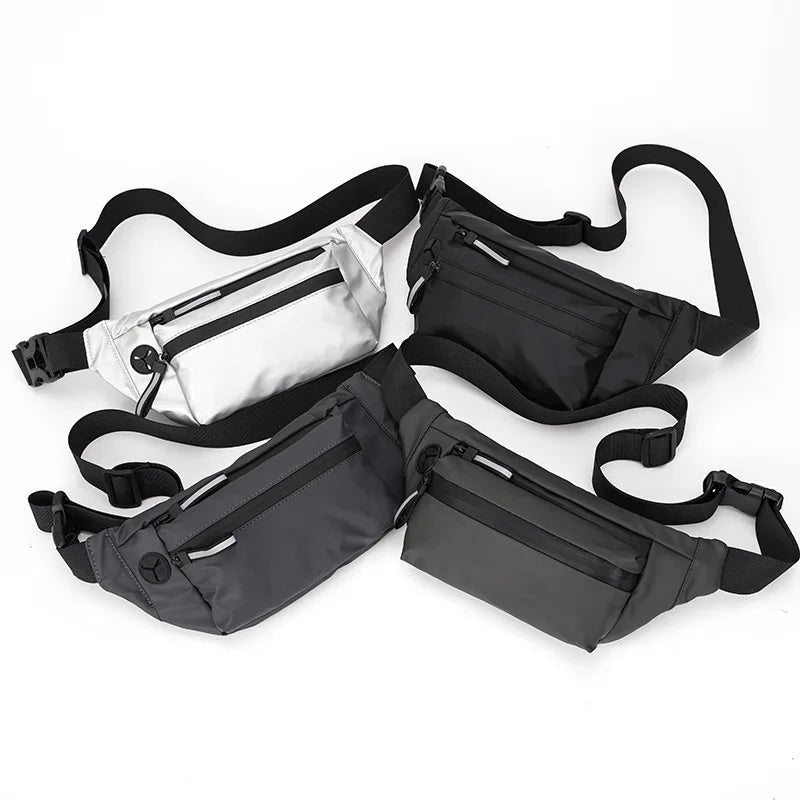 Oxford Cloth Waist Bag Men Chest Bag High Capacity Belt Bag