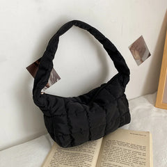Embroidered Rhombus Women's Shoulder Bag