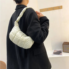 Embroidered Rhombus Women's Shoulder Bag