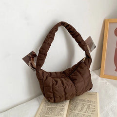 Embroidered Rhombus Women's Shoulder Bag