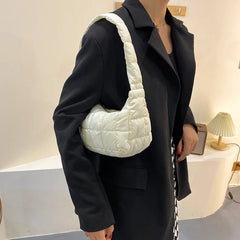 Women's Rhombus Embroidered Shoulder Bag