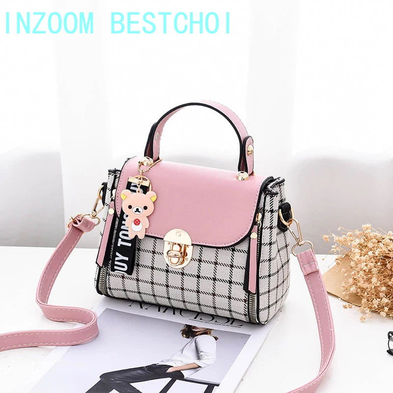 PU Candy Crossbody Bag Women's Shoulder Messenger Bolsa