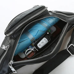 PU Leather Waist Pack for Men Women Bum Bag