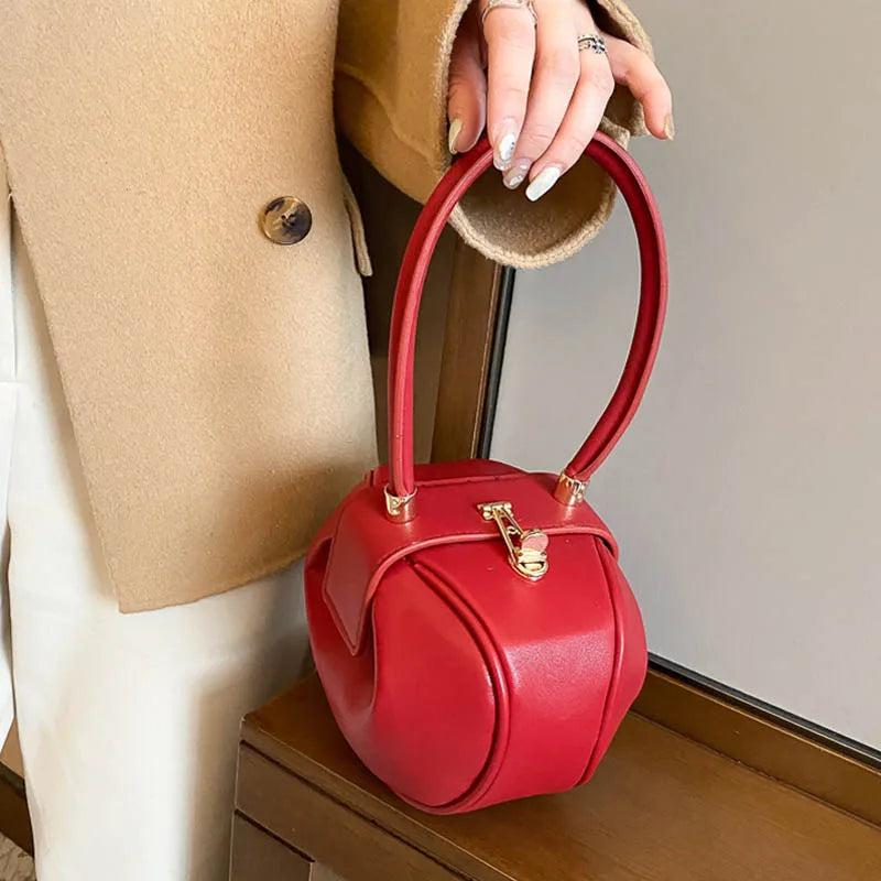 PU Leather Top-handle Women Handbag Hobos Dumpling Women Shoulder Bags